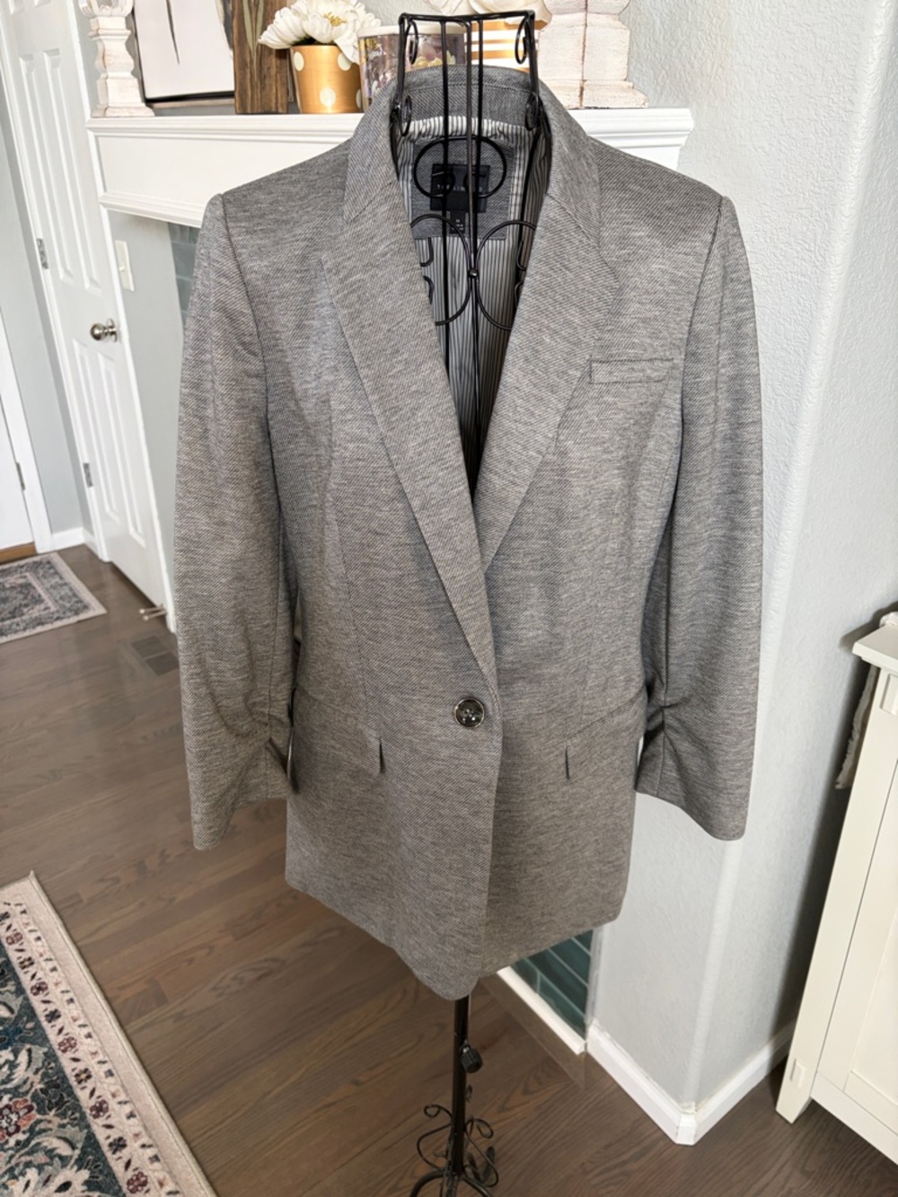 The Limited Gray Single-Button Women's Blazer